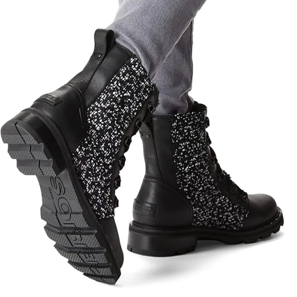 New Sorel Lennox Genuine Shearling Waterproof Lace-Up Boot - Picture 1 of 12
